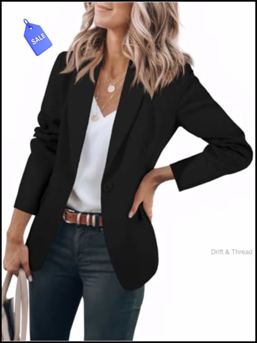 Women's Long Sleeve Slim Fit Blazer Suit Jacket Work Office